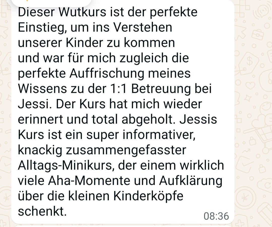 Feedback zum Wutkurs